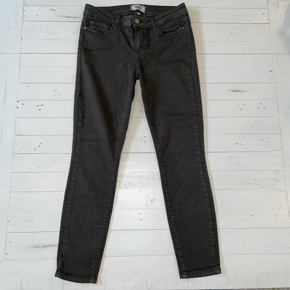 Military Green PAIGE Verdugo Ankle Jeans